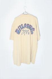 【中古】BILLABONG (ビラボン) MADE IN USA 94'S S/S BILLABONG BACK PRINT SINGLE STITCH T-SHIRT USA製 94年代 半袖 ビラボン バック プリント シングル ステッチ Tシャツ BEIGE [SIZE: XL USED]