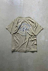 【中古】GILDAN (ギルダン) 90'S S/S BAD ASS TRIBE BACK PRINT T-SHIRT 90年代半袖 バック プリント ティーシャツ KHAKI [SIZE: L USED]