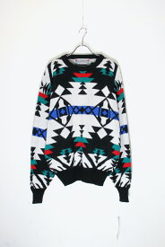 【中古】SERGIO (セルジオ) 90'S ACRYLIC KNIT SWEATER / MULTI 90年代 アクリル ニット セーター / MULTI [SIZE: L DEADSTOCK / NOS]