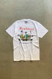 【中古】LEE (リー) MADE IN USA 93'S S/S SAN ANTONIO PRINT T-SHIRT USA製 93年 半袖 サン アントニオ プリント ティーシャツ WHITE [SIZE: XL DEADSTOCK/NOS]