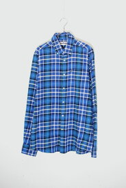 【中古】BARBOUR (バブアー) L/S COTTON FLANNEL CHECK SHIRT 長袖 コットン フランネル チェック シャツ / BLUE MULTI [SIZE: XL相当 USED]