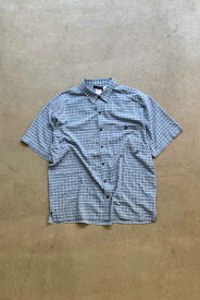 【中古】PATAGONIA (パタゴニア) S/S CHECK SHIRT 半袖 チェック シャツ BLUE [SIZE: L USED]