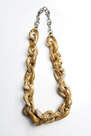 【中古】 VINTAGE JEWELRY (ヴィンテージ ジュエリー) RESIN NECKLACE ネックレス BEIGE [ONE SIZE: USED]