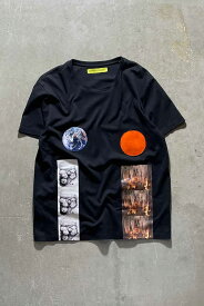 【中古】RAF SIMONS X STERLING RUBY (ラフシモンズ X スターリング ルビー) MADE IN PORTUGAL 14AW PRINT T-SHIRT ポルトガル製 14年秋冬 プリント ティーシャツ BLACK [SIZE: XL USED]