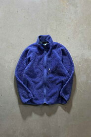 【中古】PATAGONIA (パタゴニア) MADE IN USA 97'S RETRO PILE FLEECE JACKET USA製 97年 レトロ パイル フリース ジャケット BLUE [SIZE: XL USED]