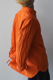 【SALE】【メンズ新品】CASEY CASEY（ケイシーケイシー）BIG RACCOURCIE SHIRT - PAPER COTTON オーバーサイズペーパーコットンシャツ ORANGE [NEW]
