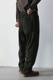 【SALE】【メンズ新品】CASEY CASEY（ケイシーケイシー）FAB PANT - WOOLENT ウールコットンイージーパンツ KHAKI [NEW]