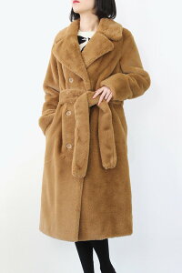 �ySALE�z�y���������z�y���f�B�[�X�V�i�z STAND STUDIO (�X�^���h �X�^�W�I) FAUSTINE COAT �t�@�E�X�e�B�� �t�@�[ �R�[�g NOUGAT �mNEW]