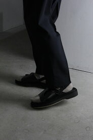 【メンズ新品】ADIEU(アデュー) TYPE 140 SANDAL NATURAL RUBBER SOLE レザーストラップサンダル BLACK [NEW]