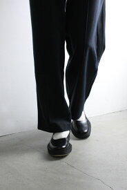 【メンズ新品】ADIEU(アデュー) TYPE 176 BALLERINAS NATURAL RUBBER SOLE クレープソール バレエシューズ BLACK [NEW]