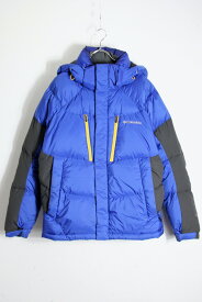 【中古】COLUMBIA (コロンビア) DOWN HOODIE JACKET ダウン フード ジャケット BLUE [SIZE: L USED]