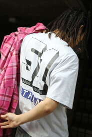 【SALE】【メンズ新品】STOCKHOLM SURFBOARD CLUB (ストックホルムサーフボードクラブ) BOX TEE SPONSOR ロゴププリントTシャツ GREY MELANGE [NEW]