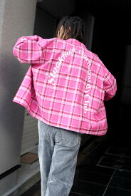 【SALE】【メンズ新品】STOCKHOLM SURFBOARD CLUB (ストックホルムサーフボードクラブ) CLUB OVERSHIRT チェックシャツジャケット PINK CHECK [NEW]