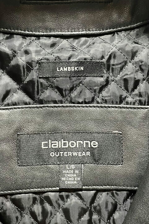 楽天市場】【中古】CLAIBORNE(クレイボーン) ZIP UP LAMBSKIN LEATHER 