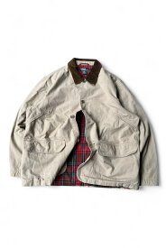 【中古】POLO BY RALPH LAUREN (ポロバイラルフローレン) 90'S HUNTING JACKET 90年代 チェック ハンティング ジャケット / BEIGE [SIZE: L USED]
