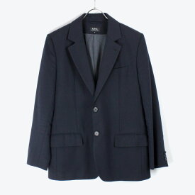 【中古】【送料無料】(KA)(N19-44) A.P.C. (アーペーセー) TAILORED JACKET テーラード ジャケット NAVY [SIZE:M USED]