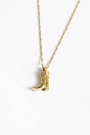 【レディース新品】WOLF CIRCUS (ウルフサーカス) COWBOY BOOT NECKLACE カウボーイブーツネックレス 14K GOLD PLATED BRONZE［NEW]