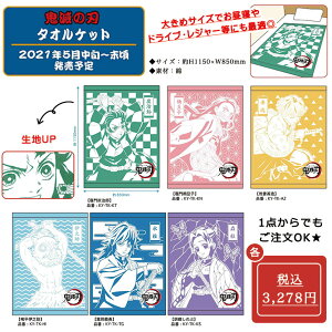 【セール】鬼滅の刃 タオルケット 竈門炭治郎 竈門禰豆子 我妻善逸 嘴平伊之助 冨岡義勇 胡蝶しのぶ きめつ アニメ キャラクター グッズ たんじろう ねずこ ぜんいつ いのすけ ぎゆう しの