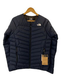 【中古】THE NORTH FACE◆THUNDER ROUNDNECK JACKET_サンダーラウンドネックジャケット/M/ナイロン/NVY【メンズウェア】