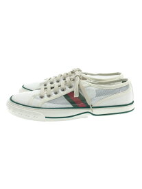 【中古】GUCCI◆TENNIS/ローカットスニーカー/26cm/WHT/ポリエステル【シューズ】