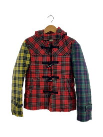 【中古】COMME des GARCONS SHIRT◆ダウンジャケット/XS/ナイロン/RED/チェック/W18901//【レディースウェア】