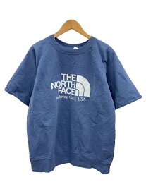 【中古】THE NORTH FACE PURPLE LABEL◆10OZ H/S CREW NECK SWEAT TEE/L/コットン/BLU【メンズウェア】