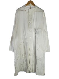 【中古】yohji yamamoto POUR HOMME◆コート/3/コットン/WHT/HZ-B74-047【メンズウェア】