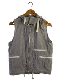 【中古】Engineered Garments◆ベスト/S/コットン/WHT/ストライプ【メンズウェア】