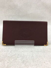 【中古】Cartier◆カードケース/--/BRW/無地/メンズ【服飾雑貨他】