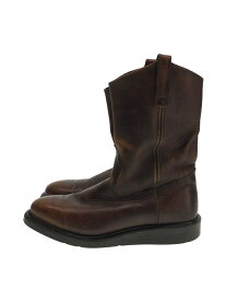 【中古】RED WING◆ペコスブーツ/--/BRW【シューズ】