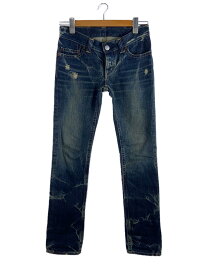 【中古】HYSTERIC GLAMOUR◆KINKY JEANS_スキニーデニムパンツ/S/コットン/IDG/2AP-4082【レディースウェア】