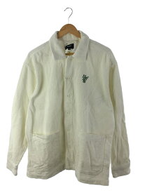 【中古】HUF◆1984 CORD SHIRT/ジャケット/XL/コーデュロイ/WHT【メンズウェア】