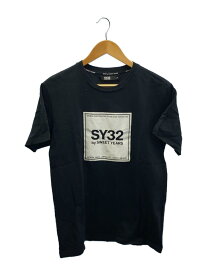 【中古】SY32 by SWEET YEARS◆Tシャツ/XL/コットン/BLK/10027J【メンズウェア】