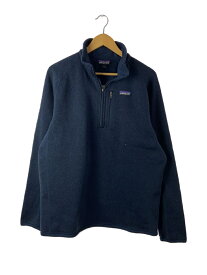 【中古】patagonia◆ベター・セーター・1/4ジップ_ネイビー/L/ポリエステル/NVY【メンズウェア】