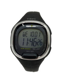 【中古】TIMEX◆腕時計/デジタル/ラバー/BLK/BLK/SS/TW5M19600【服飾雑貨他】