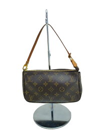 【中古】LOUIS VUITTON◆1)ポシェット・アクセソワール_モノグラム・キャンバス_BRW/PVC/BRW/総柄【バッグ】