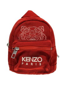 【中古】KENZO◆リュック/ナイロン/RED【バッグ】