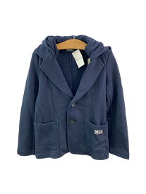 【中古】DIESEL◆テーラードジャケット/フード着脱可/8Y/コットン/NVY【キッズ】