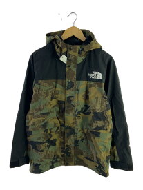 【中古】THE NORTH FACE◆ナイロンジャケット/S/ナイロン/KHK/カモフラ【メンズウェア】