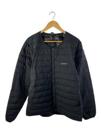 【中古】mont-bell◆スペリオダウン ラウンドネックジャケット MENS/XL/ナイロン/BLK/無地【メンズウェア】