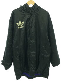 【中古】adidas◆アディダス/コート/L/ナイロン/ブラック/ADS-8604【メンズウェア】