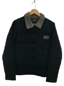 【中古】patagonia◆キルティングジャケット/S/ウール/GRN/チェック/28080FA16//【レディースウェア】