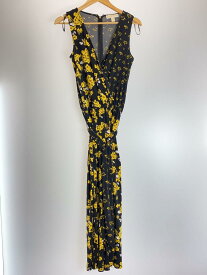 【中古】MICHAEL KORS◆オールインワン/XS/ポリエステル/BLK/花柄/NL8221 17 964 B01【レディースウェア】