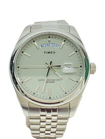 【中古】TIMEX◆クォーツ腕時計/アナログ/ステンレス/WHT/SLV/tw2v67900//【服飾雑貨他】