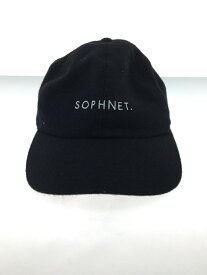 【中古】SOPHNET.◆キャップ/--/ウール/BLK/無地/メンズ【服飾雑貨他】