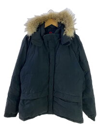 【中古】DOLCE&GABBANA◆ダウンジャケット/50/ポリエステル/ブラック/無地【メンズウェア】