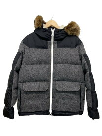 【中古】MONCLER◆ダウンジャケット/2/ウール/GRY/無地/G20911A00129【メンズウェア】