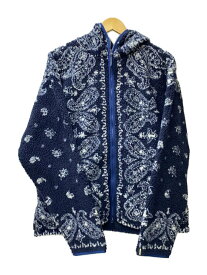 【中古】elephant brand/ジャケット/--/ポリエステル/NVY/ペーズリー/EBAT1210601【メンズウェア】