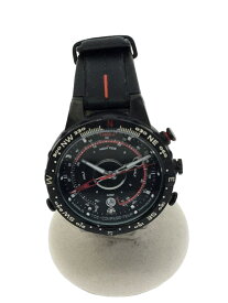 【中古】TIMEX◆クォーツ腕時計/アナログ/ラバー/BLK/BLK/T45581【服飾雑貨他】