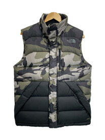 【中古】THE NORTH FACE◆SUMTER VEST/ダウンベスト/S/ナイロン/マルチカラー/カモフラ/Tb2P/TN2P/tV2p【メンズウェア】